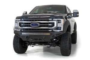 Ford Super Duty Front Bumper - Addictive Desert Designs - Stealth Fighter - Hammer Black - `20-`27 Ford Super Duty Front Bumper - Addictive Desert Designs - Stealth Fighter - Hammer Black - `20-`27